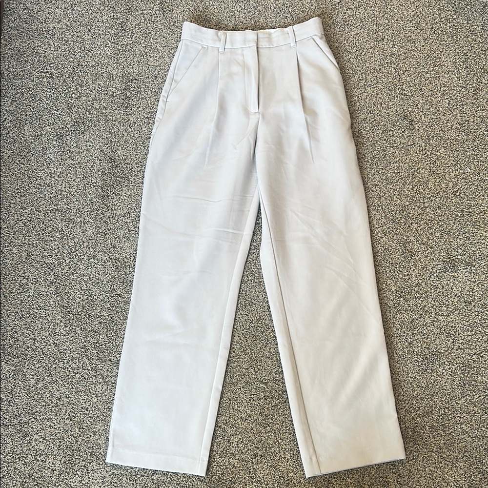 Abercrombie & Fitch - cream dress pants (curve love)